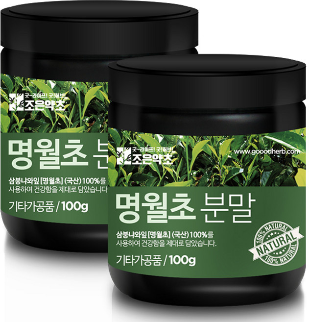 조은약초 명월초 분말, 100g, 2개