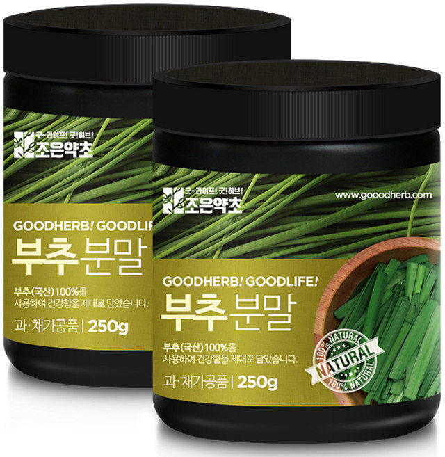 조은약초 프리미엄 부추 가루, 250g, 2개