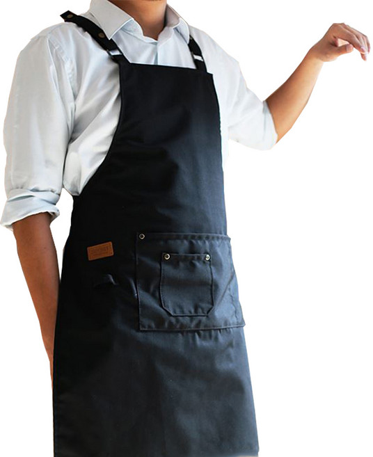 잇츠온 바리스타 앞치마, 블랙, 1개