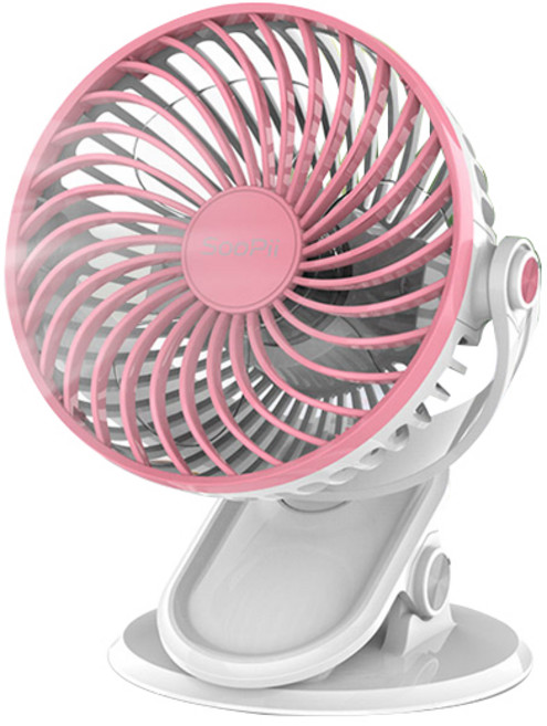 Soopii 클립형 USB 미니선풍기, SF10-CU, 핑크