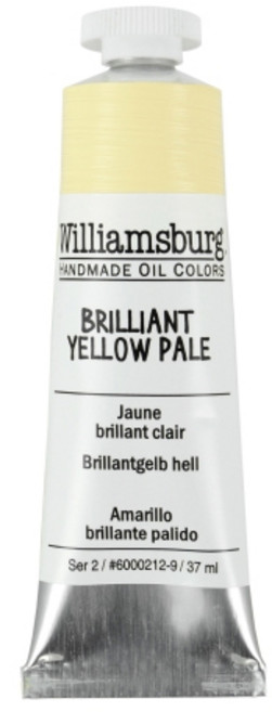 Williamsburg 유화물감 S2 6000212 BrilliantYellowPale, 37ml, 1색