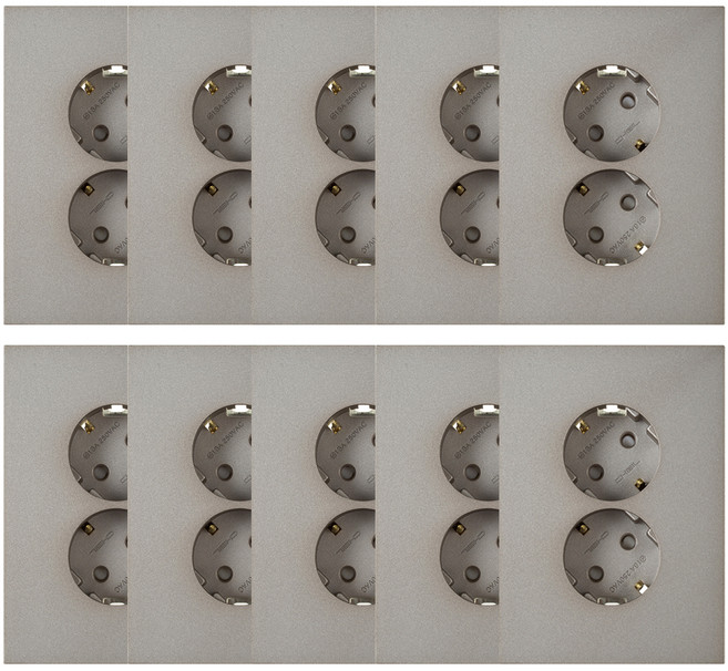 제일전기 디노 브론즈 콘센트 2구 SET, 10개