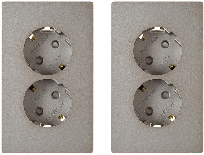 제일전기 디노 브론즈 콘센트 2구 SET, 2개