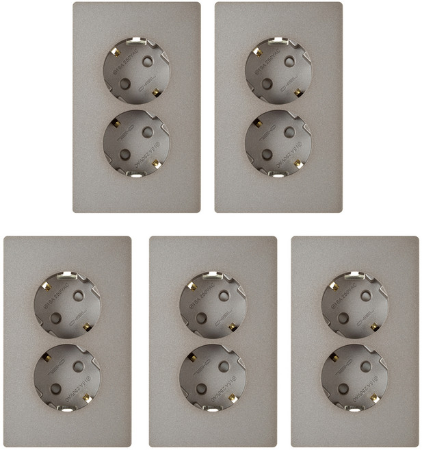 제일전기 디노 브론즈 콘센트 2구 SET, 5개