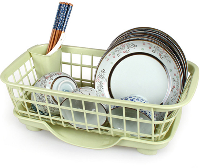 블럭마트 주방 심플 식기건조대, 1단, 그린, 1개
