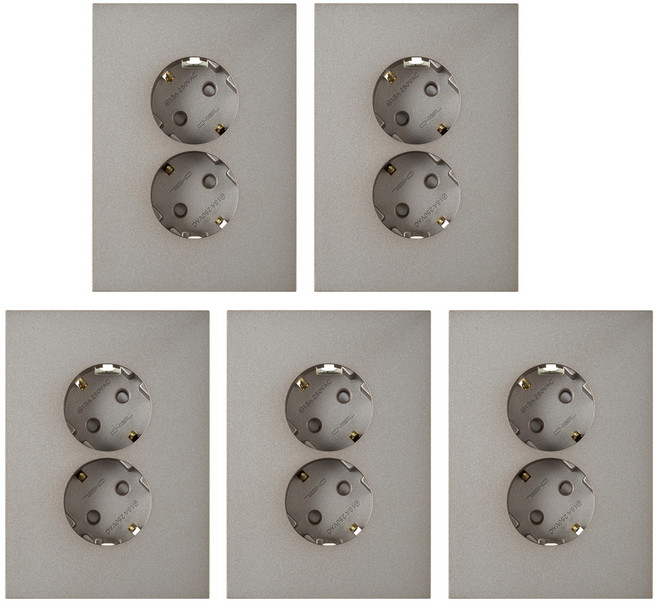 제일전기 디노 브론즈 콘센트 2구 SET, 5개
