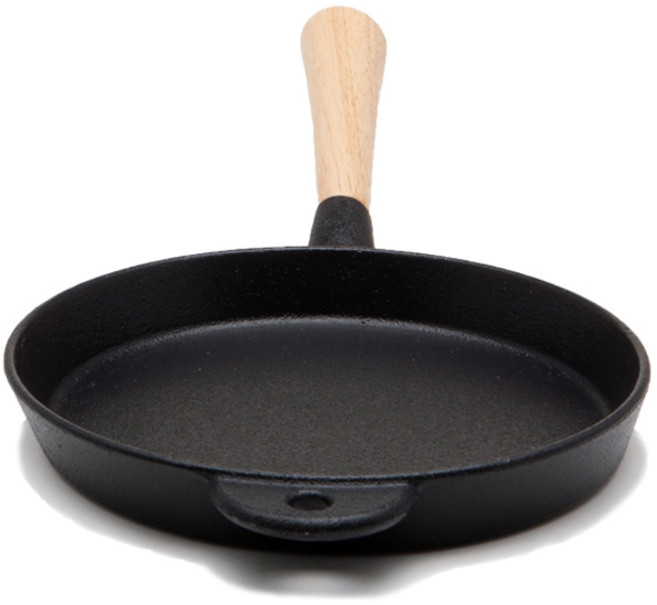 아카시아 인덕션 무쇠주물 세라믹 원형팬, 21cm, 1개