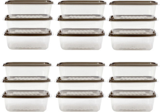 제오닉 간편 전자레인지 냉동밥 반찬통 650ml, 1개입, 18개