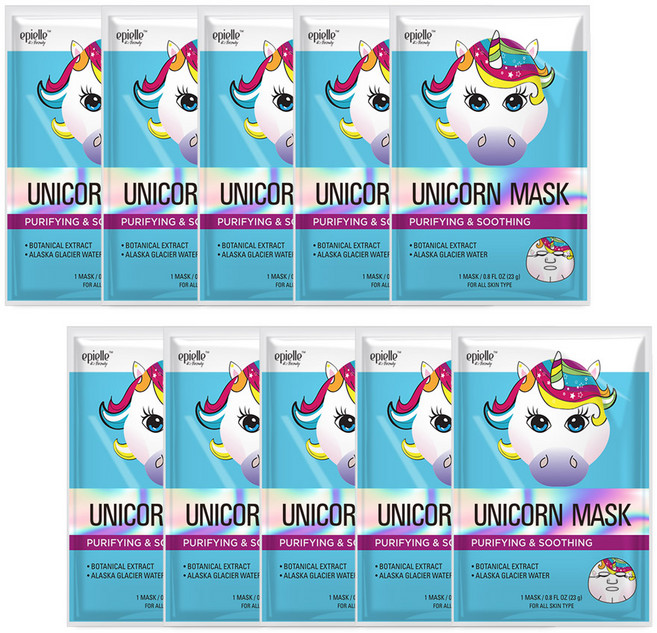 에피엘르 유니콘 캐릭터 마스크팩, 1개입, 10개