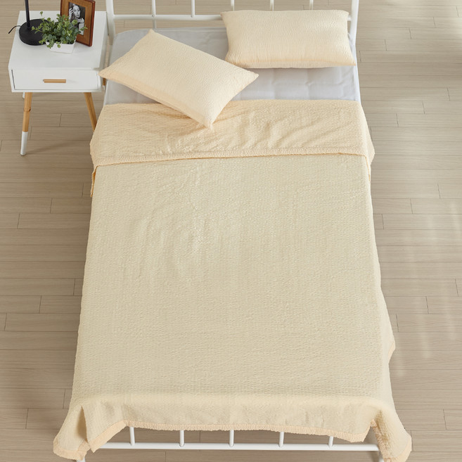 보드래 블라썸 여름 홑이불 2p, 레몬