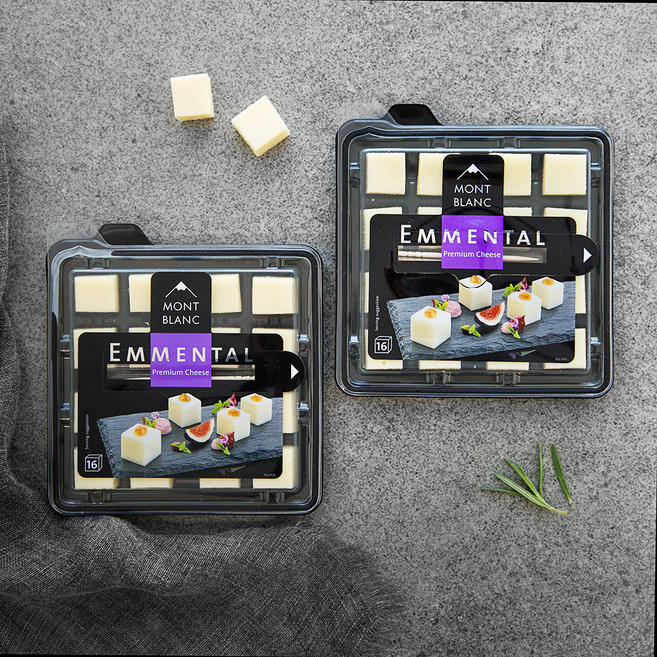 몽블랑 에멘탈 큐브 치즈, 100g, 1개입, 2개