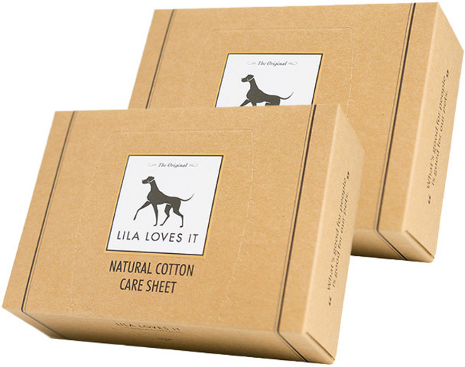 릴라러브스잇 반려동물 내추럴 코튼 케어 시트 100p, 1개