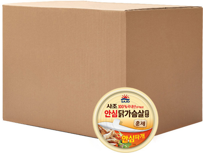 사조 안심 닭가슴살 훈제, 135g, 48개