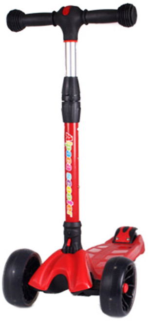 알파카 뉴 스쿠터 몬스터휠 접이식 아동용 킥보드, 레드, 1개