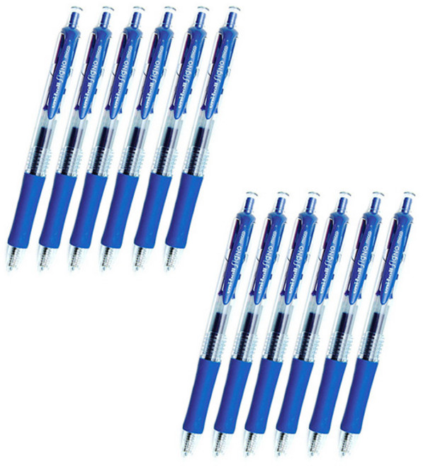 유니 중성펜 시그노 0.5mm UMN-152, 블루, 12개입
