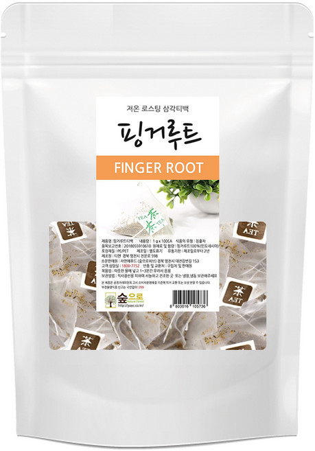 숲으로허브 핑거루트 삼각티백, 1g, 100개입, 1개