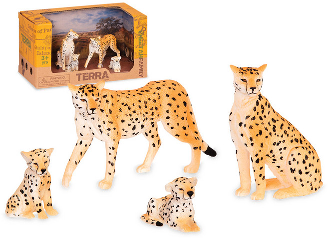밧핫 테라 치타가족 피규어 4종, 1세트