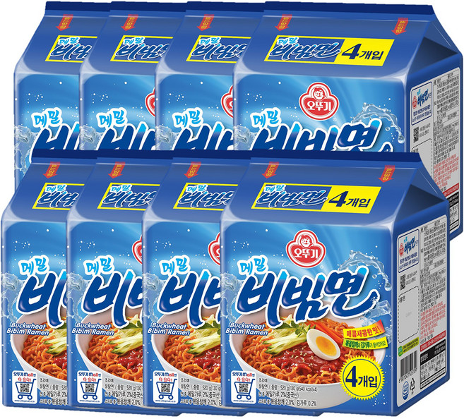 오뚜기 메밀비빔면 130g, 32개