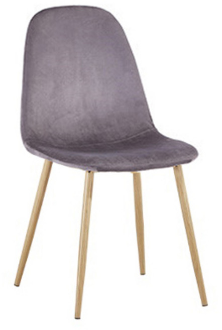 노아가구 벨벳의자, 그레이, 1개