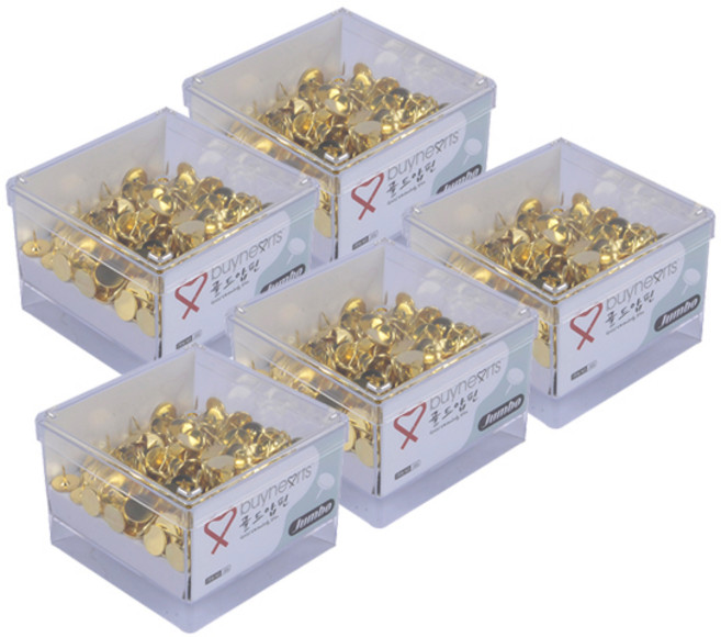 바이하츠 점보 골드압핀 JGS, 1개입, 5개