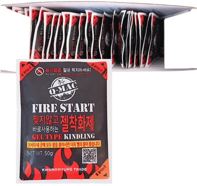 지피니 큐맥 젤착화제, 50g, 30개 - 쿠팡