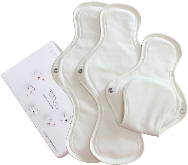 코튼리퍼블릭 내츄럴순면 슬림 면생리대, 1개, 오버나이트, 3개입