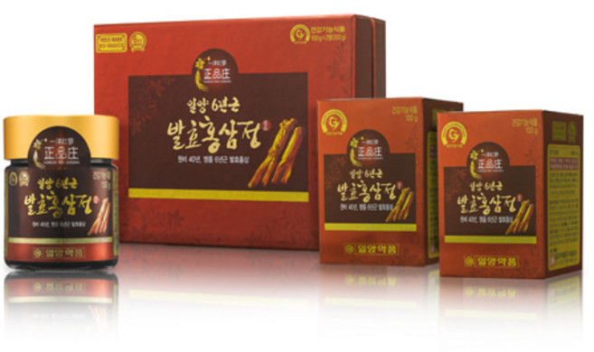 일양약품 6년근 발효홍삼정, 2개, 100g