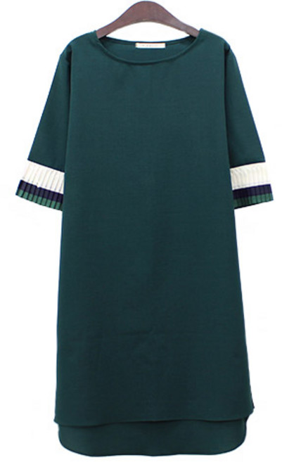 팡팡샵 T 반소매플리츠 임산부 원피스