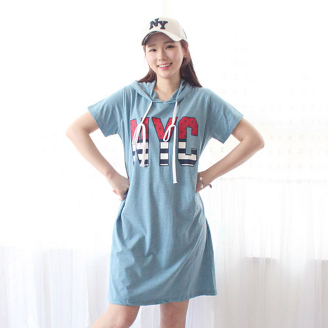 팡팡샵 임산부 F 반 NYC 수유후드티