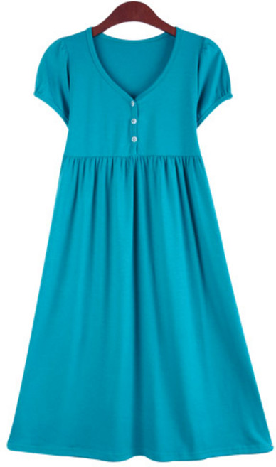 팡팡샵 임산부 T 반 유리단추 수유원피스