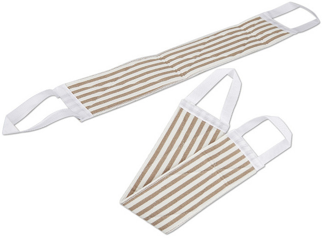 샤바스 쓱쓱 잘밀리는 등밀이 때타월, 브라운, 1개입, 2개