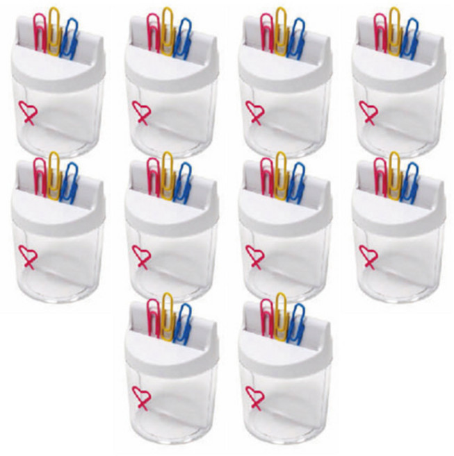 바이하츠 크립통 원형자석 50 x 70 mm MCD, 혼합 색상, 10개입