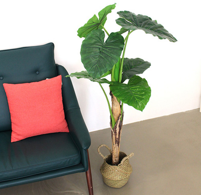 조아트 클래식 알로카시아 조화나무, 혼합 색상, 1개