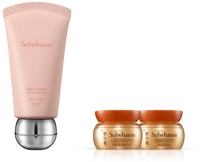 설화수 핸드크림 백은향 40ml + 자음생크림 2종 세트, 1개