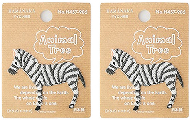 하마나카 자수와펜 애니멀트리 H457-985, 혼합 색상, 2개입