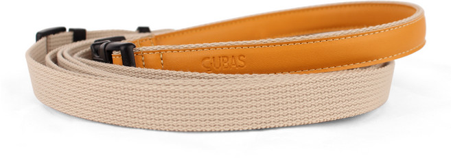 구바스 콤비네이션 3m 강아지 리드줄, 베이지브라운, 1개