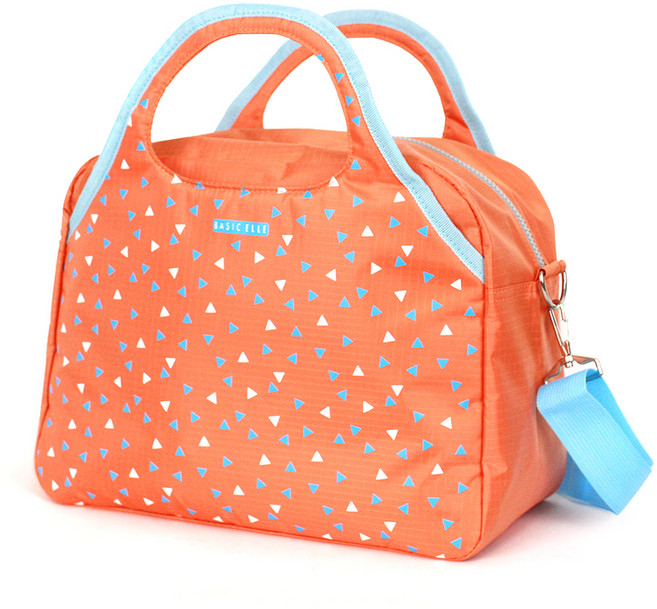 베이직엘르 사각 숄더 비치백 BET-RC02C, 오렌지