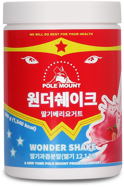 폴마운트 원더쉐이크 딸기베리요거트, 350g, 1개