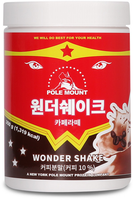 폴마운트 원더쉐이크 카페라떼, 350g, 1개