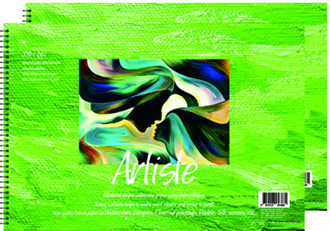 풀컬러 미술용 스케치북 200g 랜덤발송, 8절, 15매, 2개