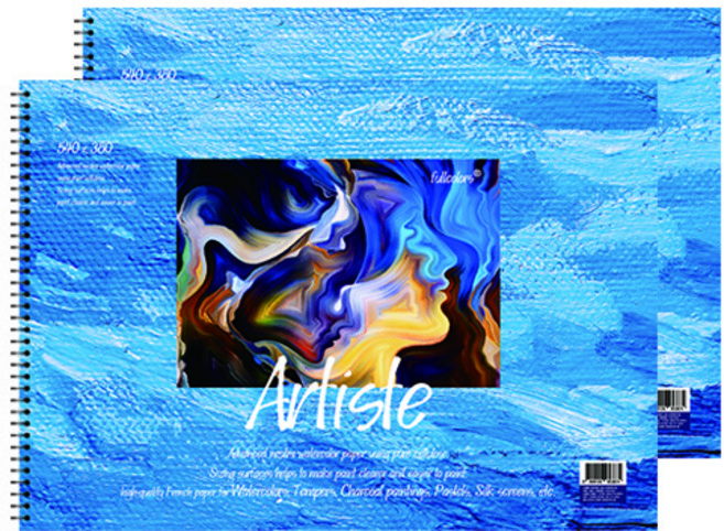 풀컬러즈 미술용 스케치북 170g, 4절, 15매, 2개