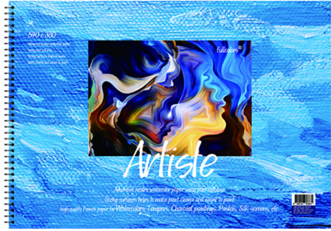 풀컬러즈 미술용 스케치북 200g, 4절, 15매, 1개