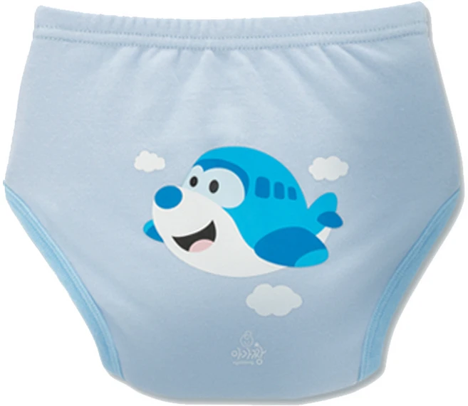 아가짱 프랜들리 6중 배변 훈련 팬티, 비행기(하늘색), 1개 - 쿠팡