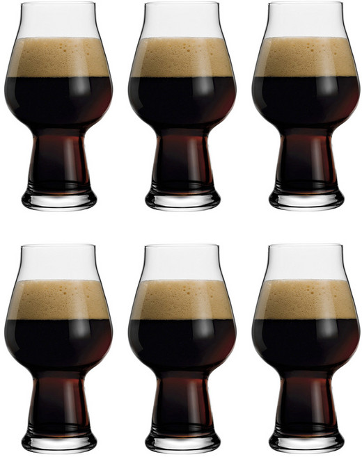 루이지보르미올리 Luigi Birrateque Crystal STOUT 맥주잔 600ml, 6개입