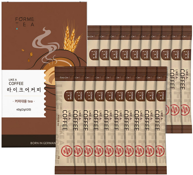 포미티 라이크어커피 커피대용 임산부 곡물차, 2g, 40개입