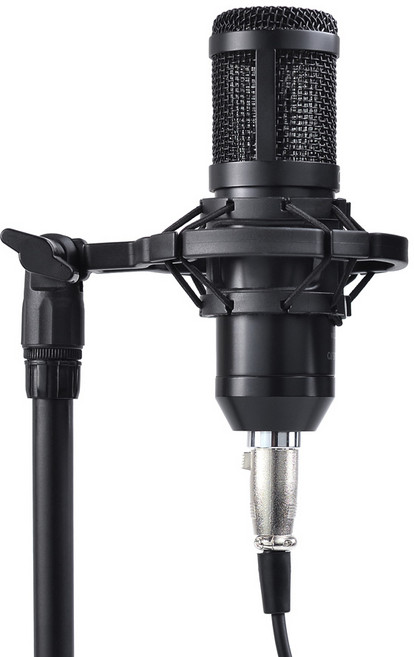 아리스노보 유선 XLR 콘덴서 마이크 300, JTCM300, 블랙