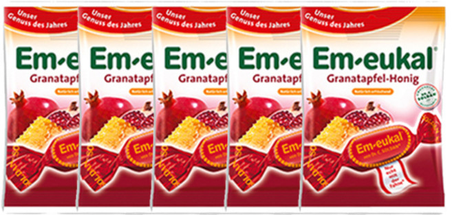 엠오이칼 석류꿀 캔디, 75g, 5개