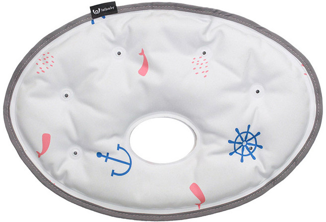 롤베이비 하이젤로 쿨링 짱구베개, 핑크웨일, 1개