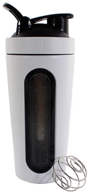 쿠스포츠 스테인레스 보충제 쉐이커, 매트화이트, 700ml, 1개