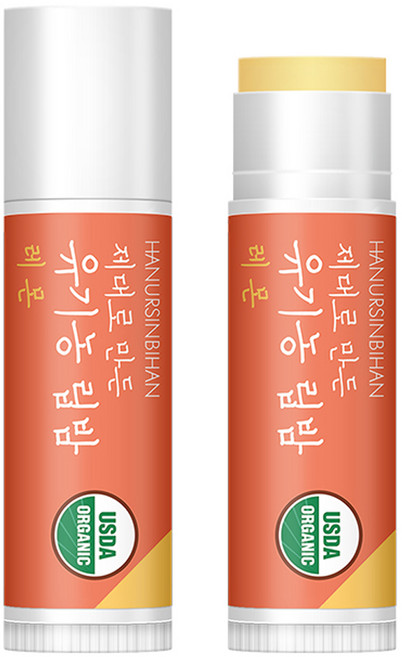 하늘의신비한 제대로 만든 유기농 립밤, 레몬, 1개